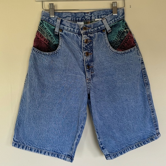 ZENA vintage Bermuda jean shorts jorts - Picture 2 of 10